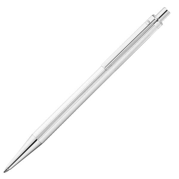 ECO Kugelschreiber Linien-Design silber