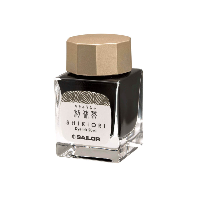 Tintenglas Shikiori - Rikyu Cha 20ml grünbraun