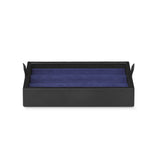 Schreibtischbox Leder schwarz