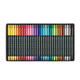 FIBRALO® BRUSH Sortiment mit 30 Filzmalstiften mit Pinselspitze in Metallbox