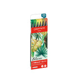FIBRALO® BRUSH Sortiment BOTANIC mit 6 Filzmalstiften mit Pinselspitze im Kartonetui