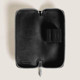 MEISTERSTÜCK 2er Reißverschluss-Etui für 2 Schreibgeräte schwarz