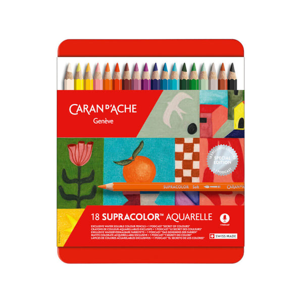 SUPRACOLOR™ SOFT AQUARELLE Sortiment mit 18 Farben Sonderedition