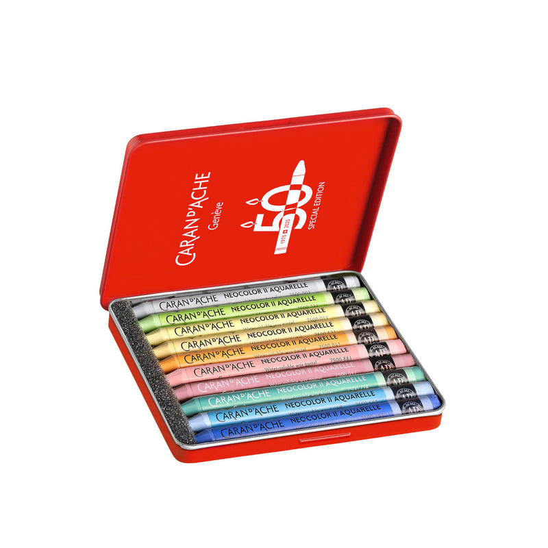 Caran D'Ache Neocolor II Aquarelle - 10er Set Portrait Edition | Wasserlöslich