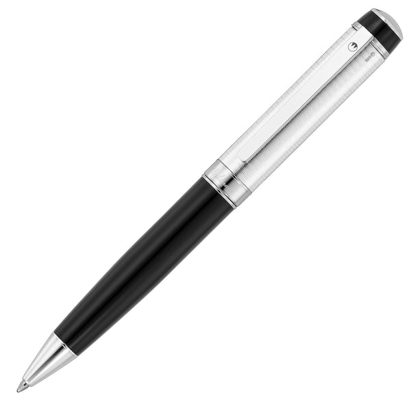GRANDEUR Kugelschreiber Sterlingsilber Silhouette-Dekor schwarz