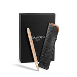 ECRIDOR™ DAMIER ROSÉGOLD Kugelschreiber Geschenkset mit Lederetui