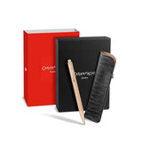 ECRIDOR™ DAMIER ROSÉGOLD Kugelschreiber Geschenkset mit Lederetui