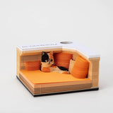 Notizblock 3D Katze Stifthalter für Schreibtisch