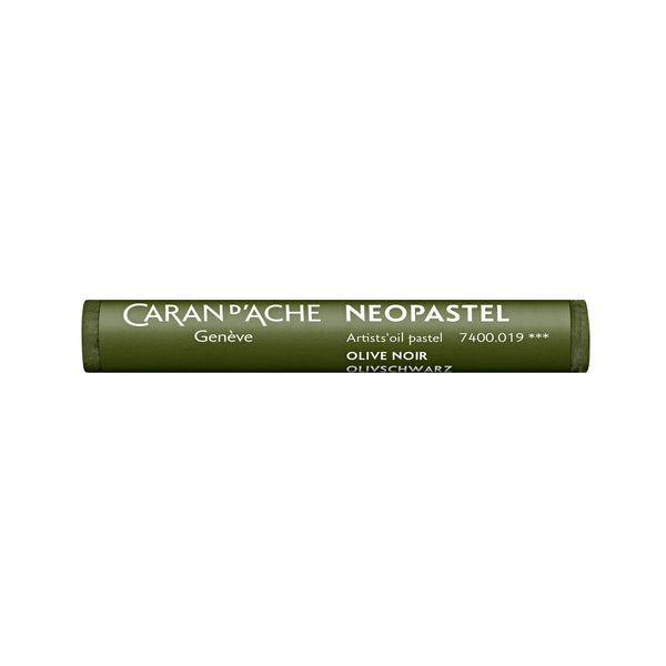 NEOPASTEL® Oelpastell Einzelblock rund olivschwarz