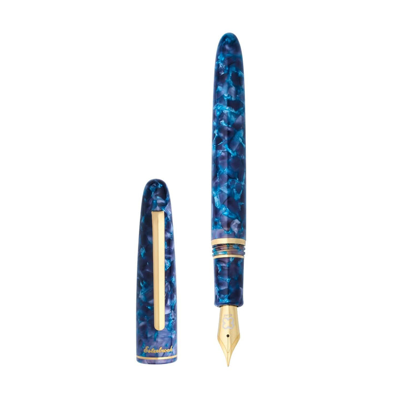 ESTIE BLUE MOON Regular Size Golden Trim Füllfederhalter