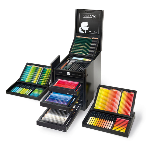110051 Faber Castell Karl Box Karl Lagerfeld Colours in Black