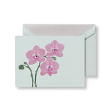 Karten-Box ORCHIDEE 10/10 Format 9.5x13cm Doppelkarte mit Umschlag